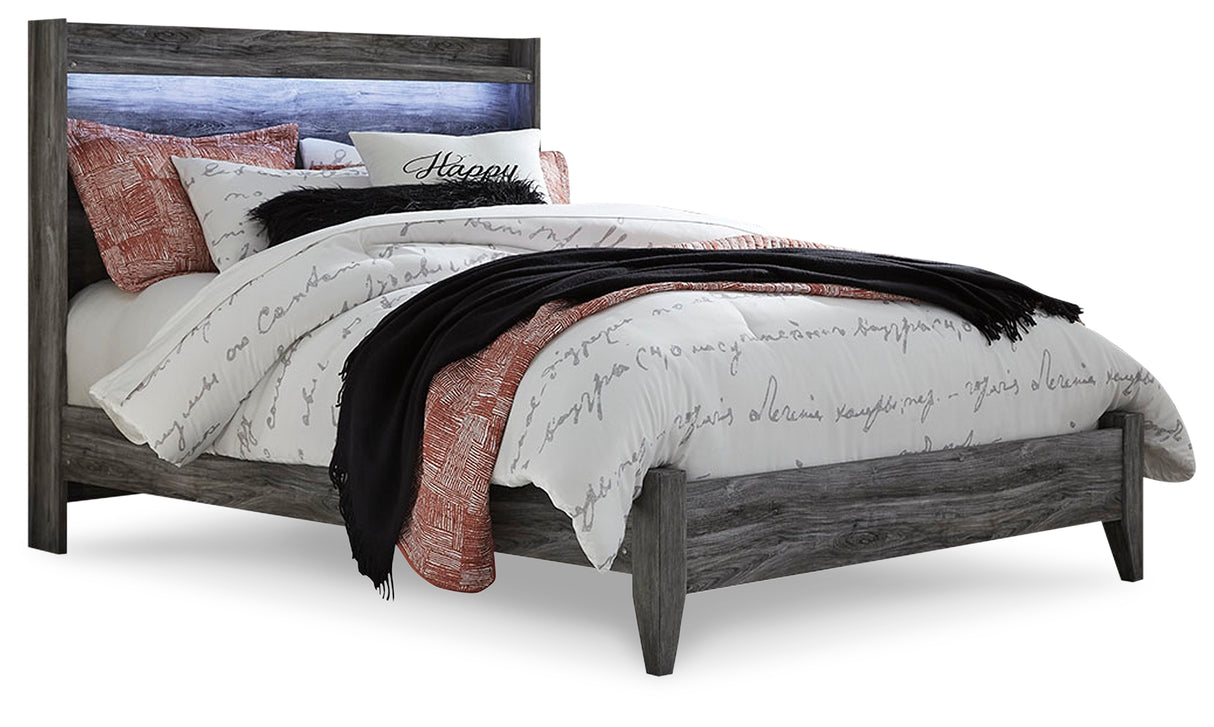 Baystorm Gray LED Panel Bedroom Set from Ashley Furniture - Luna Furniture
