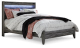 Baystorm Gray LED Panel Bedroom Set from Ashley Furniture - Luna Furniture