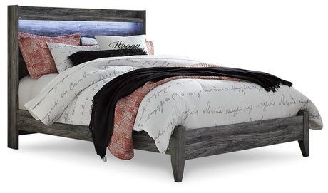 Baystorm Smoky Gray Queen Panel Bed and Chest from Ashley - Luna Furniture