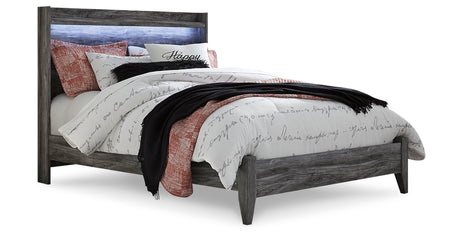 Baystorm Smoky Gray Queen Panel Bed and Chest from Ashley - Luna Furniture