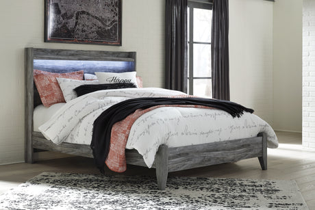 Baystorm Smoky Gray Queen Panel Bed and Chest from Ashley - Luna Furniture