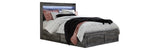 Baystorm Gray Queen Panel Bed with 6 Storage Drawers with Dresser from Ashley Furniture - Luna Furniture