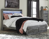 Baystorm Queen Panel Bed with 2 Storage Drawers and Chest in Gray from Ashley - Luna Furniture
