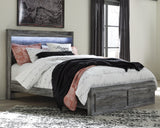Baystorm Gray Queen Panel Storage Bed, Dresser and Nightstand from Ashley - Luna Furniture