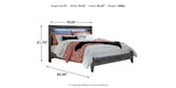 Baystorm Gray King Panel Bed, Dresser, Mirror, Chest and 2 Nightstands from Ashley Furniture - Luna Furniture