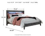 Baystorm Gray LED Panel Bedroom Set from Ashley Furniture - Luna Furniture