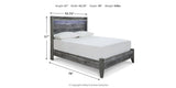 Baystorm Gray Full Panel Bed and Chest from Ashley Furniture - Luna Furniture