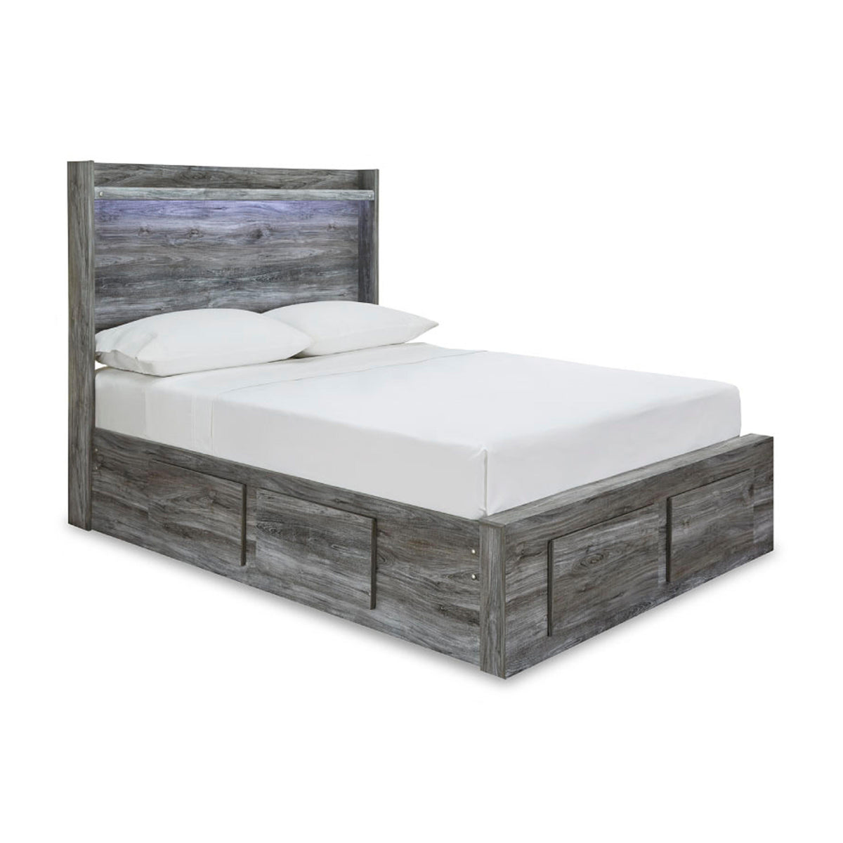 Baystorm Gray Full Panel Storage Bed, Dresser and Nightstand from Ashley - Luna Furniture