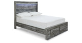 Baystorm Full Panel Storage Bed and Nightstand from Ashley Furniture - Luna Furniture