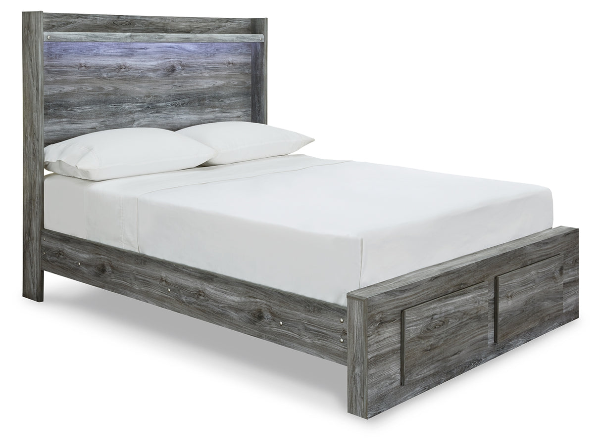 Baystorm Gray LED Storage Youth Platform Bedroom Set from Ashley Furniture - Luna Furniture