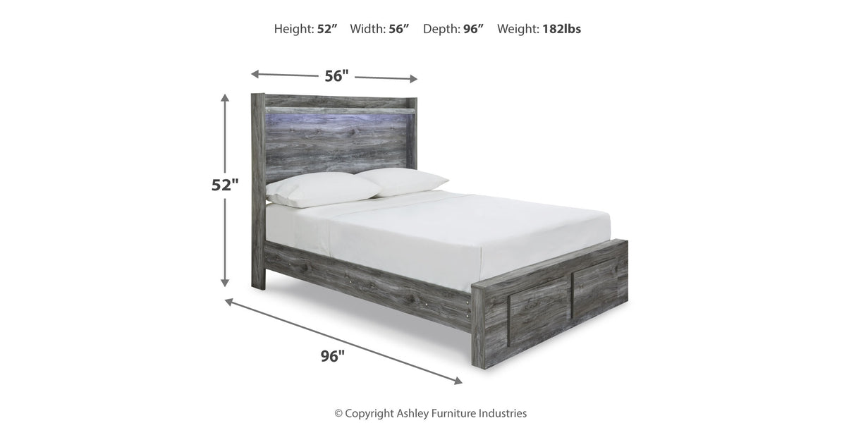 Baystorm Full Panel Storage Bed and Nightstand from Ashley Furniture - Luna Furniture