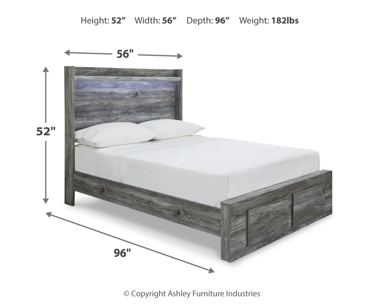 Baystorm Gray LED Storage Youth Platform Bedroom Set from Ashley Furniture - Luna Furniture