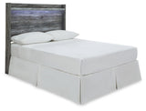 Baystorm Full Panel Headboard with Mirrored Dresser and Nightstand in Gray from Ashley - Luna Furniture