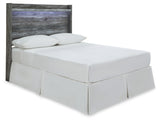 Baystorm Full Panel Headboard with Mirrored Dresser and Nightstand in Gray from Ashley - Luna Furniture