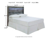 Baystorm Full Panel Headboard with Mirrored Dresser and Nightstand in Gray from Ashley - Luna Furniture