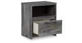 Baystorm Gray Full Panel Headboard Bed. Dresser, Mirror, Chest and Nightstand from Ashley - Luna Furniture