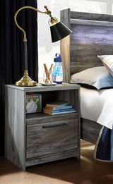 Baystorm Gray LED Storage Youth Platform Bedroom Set from Ashley Furniture - Luna Furniture