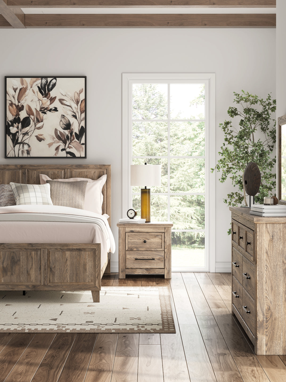 Rusticott Brown Two Drawer Nightstand from Ashley - Luna Furniture