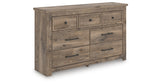 Rusticott Queen Panel Bed with Dresser and Nightstand in Brown from Ashley Furniture - Luna Furniture