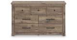 Rusticott King Panel Bed with Dresser in Brown from Ashley - Luna Furniture