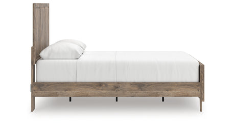 Rusticott Queen Panel Bed with Dresser and Nightstand in Brown from Ashley - Luna Furniture