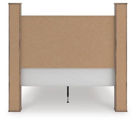 Rusticott Brown Queen Poster Bed, Dresser and Mirror from Ashley Furniture - Luna Furniture