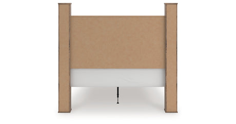 Rusticott Queen Poster Bed with Dresser and Nightstand in Brown from Ashley - Luna Furniture