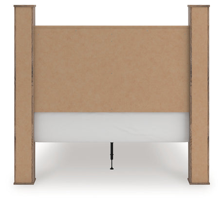 Rusticott Brown Queen Poster Bed, Dresser and Nightstand from Ashley - Luna Furniture