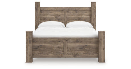 Rusticott Brown King Poster Bed from Ashley - Luna Furniture