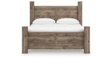 Rusticott California King Poster Bed with Dresser and Nightstand in Brown from Ashley - Luna Furniture
