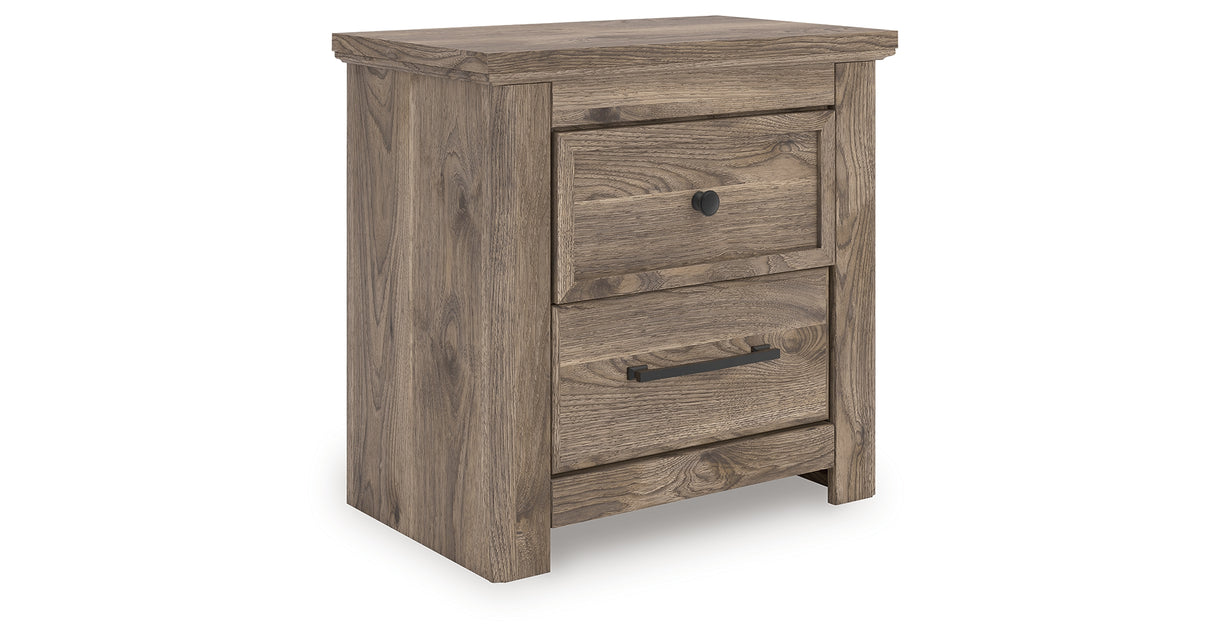 Rusticott Brown Two Drawer Nightstand from Ashley - Luna Furniture
