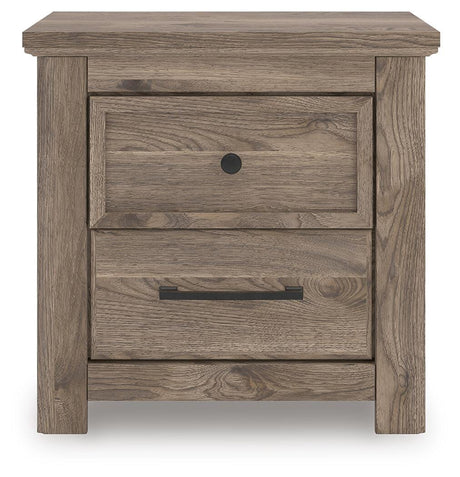 Rusticott Brown Queen Poster Bed, Dresser, Mirror and Nightstand from Ashley - Luna Furniture