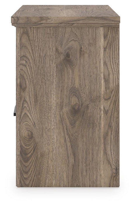 Rusticott Brown Queen Poster Bed, Dresser, Mirror and Nightstand from Ashley - Luna Furniture