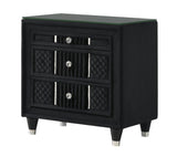 Armany Black Velvet Upholstered Bedroom Set from Crown Mark - Luna Furniture