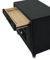 Armany Black Velvet Upholstered Bedroom Set from Crown Mark - Luna Furniture