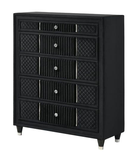 Armany Black Chest from Crown Mark - Luna Furniture