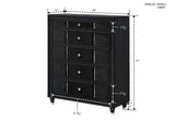 Armany Black Chest from Crown Mark - Luna Furniture