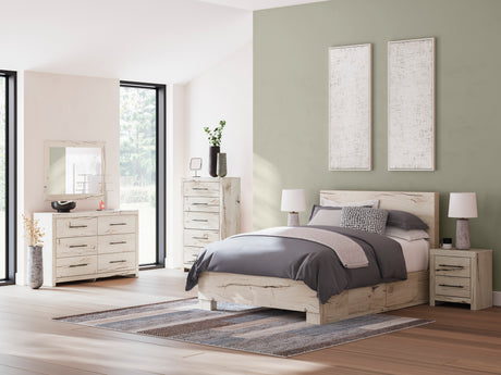 Lawroy Light Natural Storage Panel Youth Bedroom Set with 4 Side Drawers from Ashley Furniture - Luna Furniture