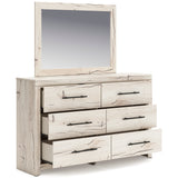 Lawroy Light Natural Storage Panel Bedroom Set with 2 One-Side Drawers from Ashley - Luna Furniture