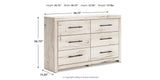 Lawroy Twin Panel Bed with Dresser and 2 Nightstands in Light Natural from Ashley - Luna Furniture