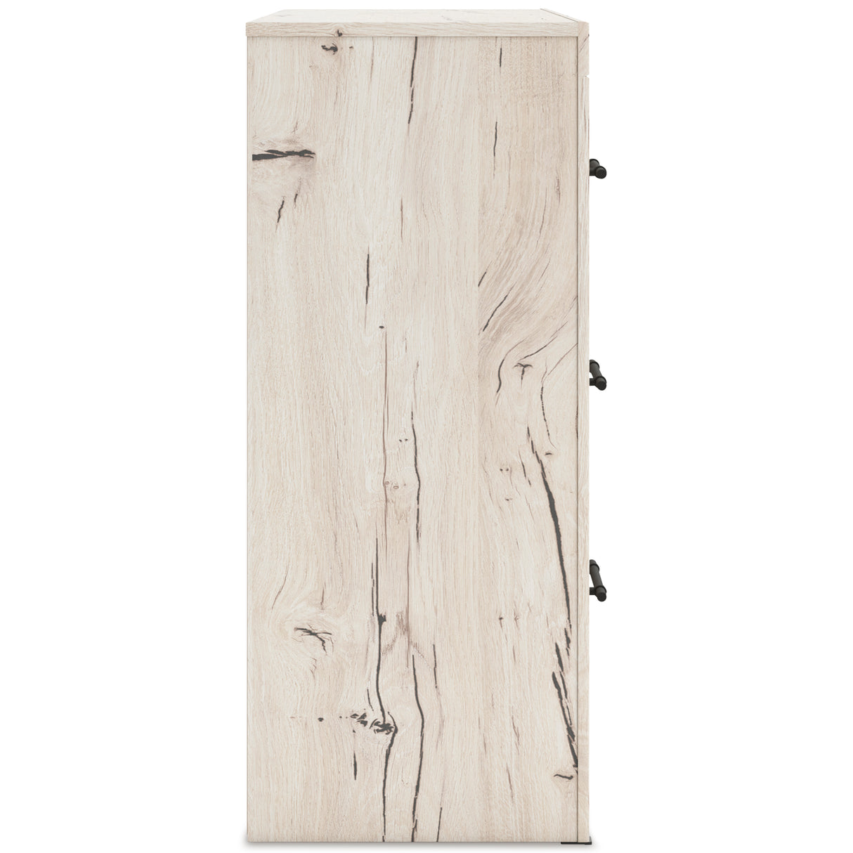 Lawroy Light Natural Storage Panel Bedroom Set with 2 One-Side Drawers from Ashley - Luna Furniture