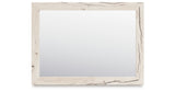 Lawroy Light Natural Bedroom Mirror (Mirror Only) from Ashley Furniture - Luna Furniture