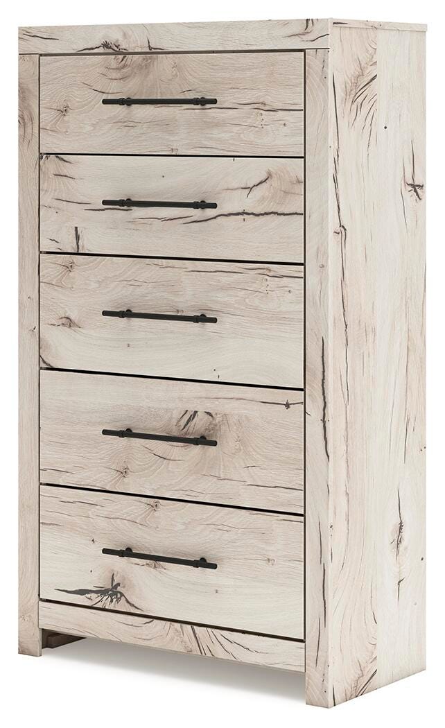 Lawroy Queen Panel Storage Bed, Dresser, Mirror, Chest and Nightstand from Ashley - Luna Furniture