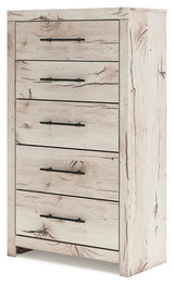 Lawroy Queen Panel Storage Bed, Dresser, Mirror, Chest and Nightstand from Ashley - Luna Furniture