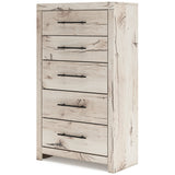 Lawroy Light Natural Storage Panel Bedroom Set with 2 One-Side Drawers from Ashley - Luna Furniture