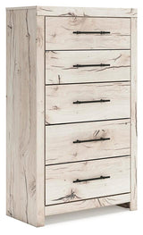Lawroy Queen Panel Storage Bed, Dresser, Mirror, Chest and Nightstand from Ashley - Luna Furniture