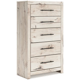 Lawroy Light Natural Storage Panel Youth Bedroom Set with 4 Side Drawers from Ashley Furniture - Luna Furniture