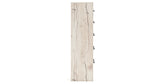 Lawroy Queen Panel Headboard with Mirrored Dresser and Chest in Light Natural from Ashley - Luna Furniture
