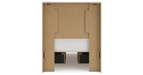Lawroy Light Natural Twin Storage Platform Bed with 4 Drawers from Ashley - Luna Furniture