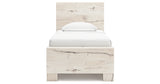 Lawroy Twin Panel Bed with Nightstand in Light Natural from Ashley Furniture - Luna Furniture